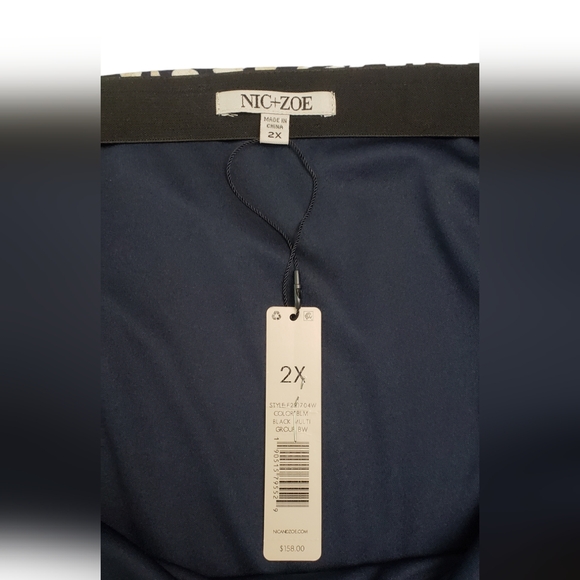 COPY - NWT Nic + Zoe Textured Night Midi Skirt in Black Multi - Picture 7 of 11